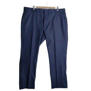 Spoke Mens Wool Dress Pants Navy Blue 38X28 Build B Navy Blue